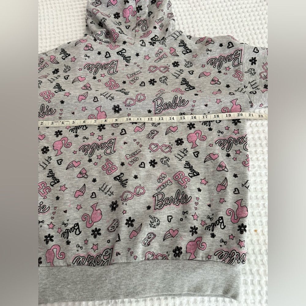Barbie Hoodie with Gray and Pink Design - Picture 6 of 7